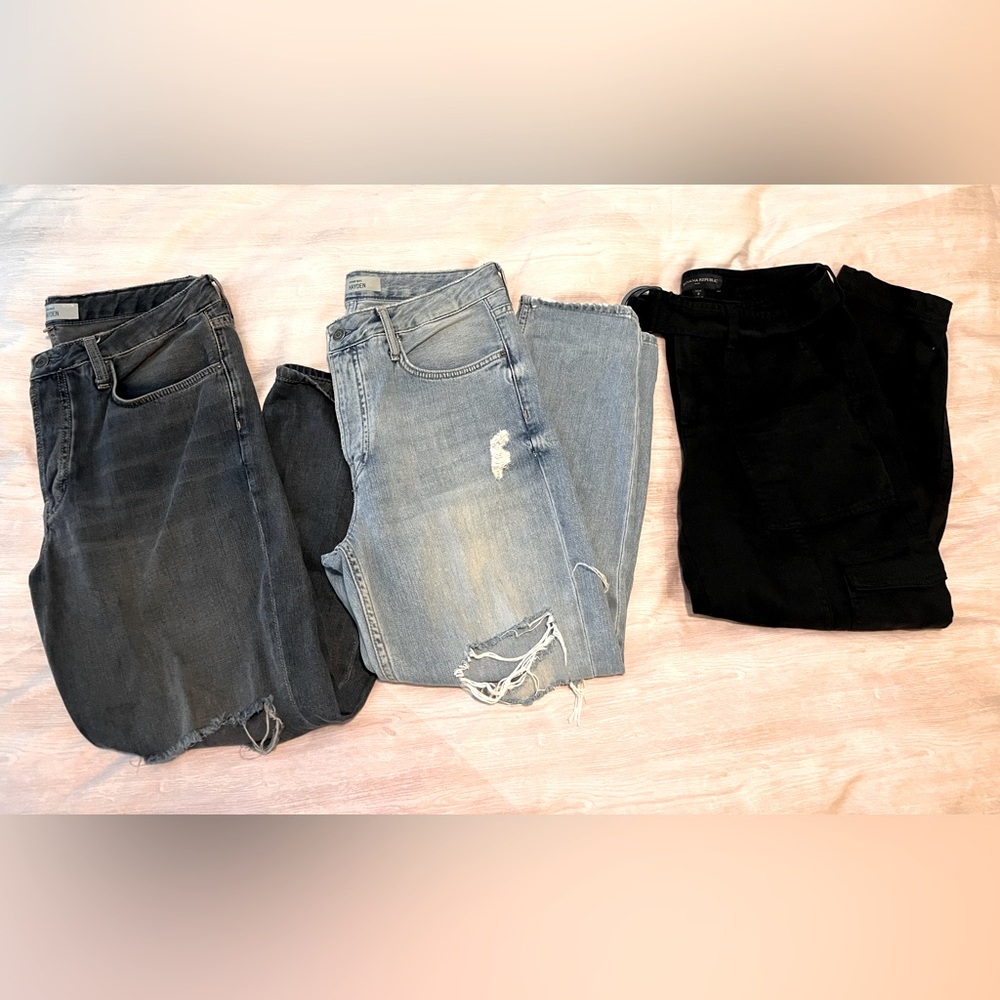 Denim Jeans TOPSHOP BANANA REPUBLIC BUNDLE LOT TRIO